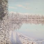 Winter Lake Reflection